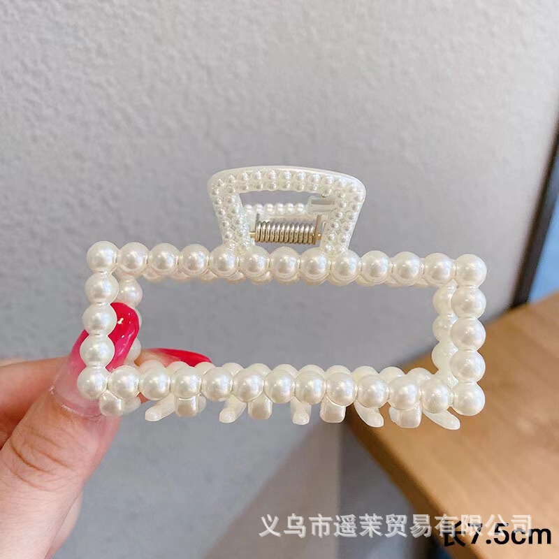 咖色磨砂抓夹女2025年新款发夹后脑勺大号发量多鲨鱼夹子发卡头饰|undefined