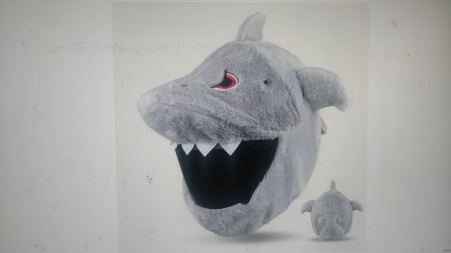 Helmet Protective Headgear for Men and Women, Motorcycle Cartoon Plush Animal Cute Headgear, Cartoon Headgear Helmet Cover for Riding