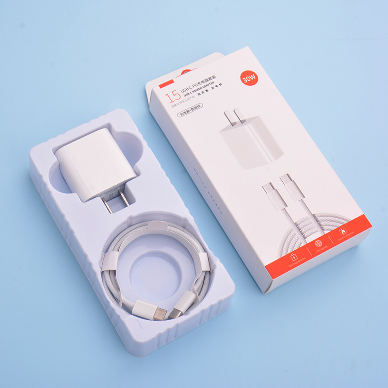 Aplicable a Apple pd20w carga rápida cabeza traje 30W medio estándar 3C certificado iPhone cargador teléfono móvil carga cabeza