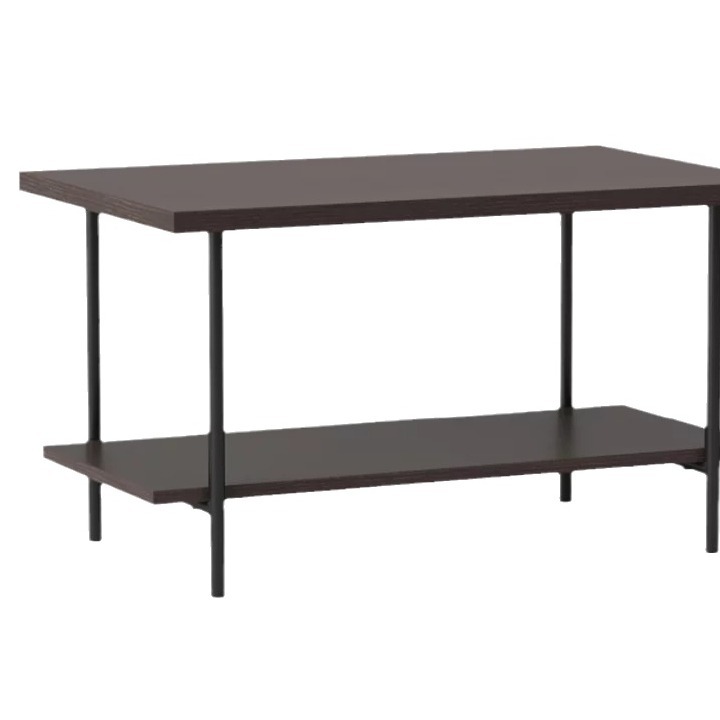 Mesa de té de lujo ligero de doble capa, mesa de sofá de sala de estar, mesa de café rectangular de madera maciza, mesa de café