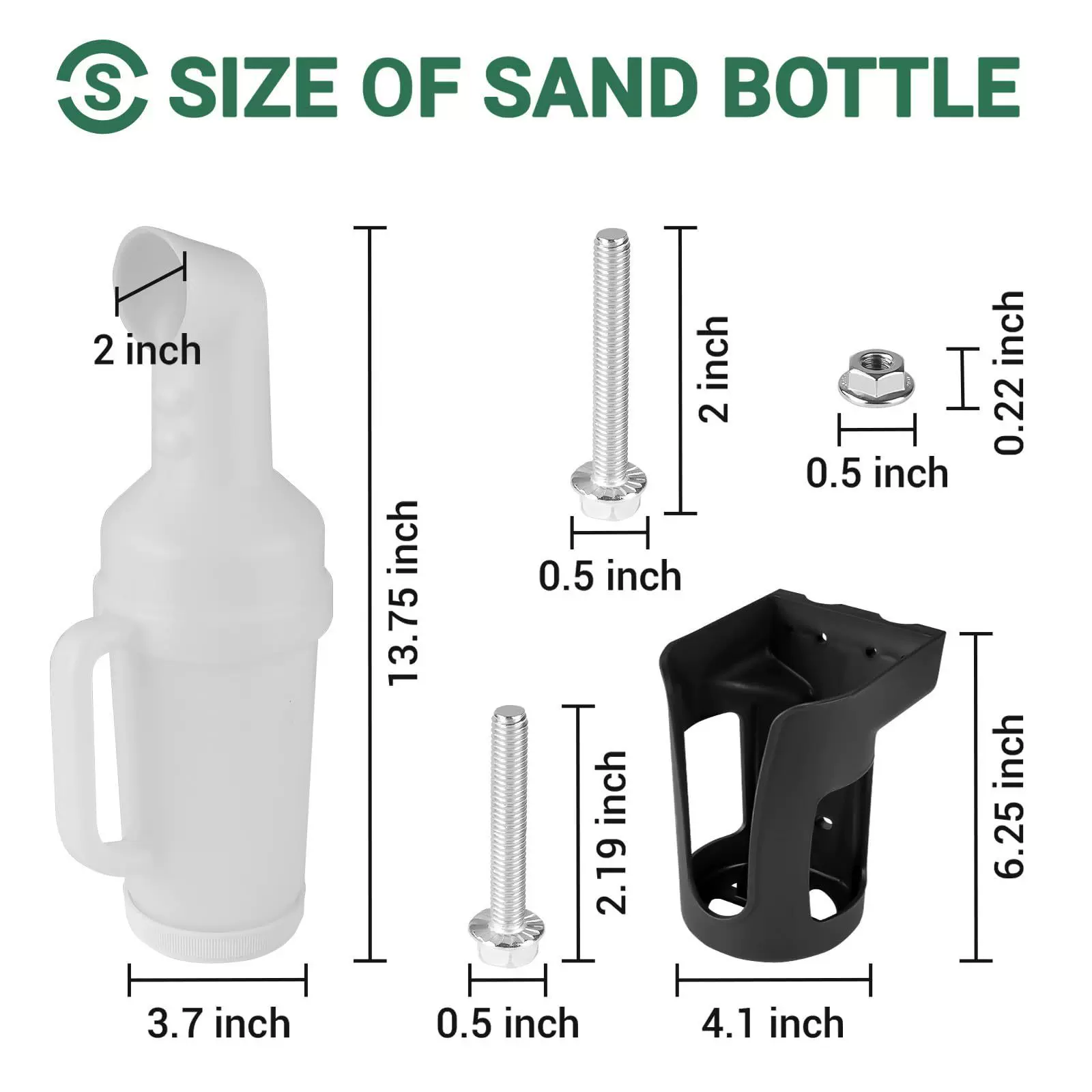 亚马逊新款golf高尔夫用品高尔夫沙壶瓶球车配件载挂式补沙桶批发