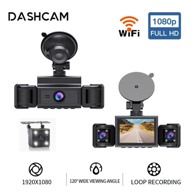 lenses, 1080P HD, night vision, Driving recorder - r-10-24inch-four-channel-wifi