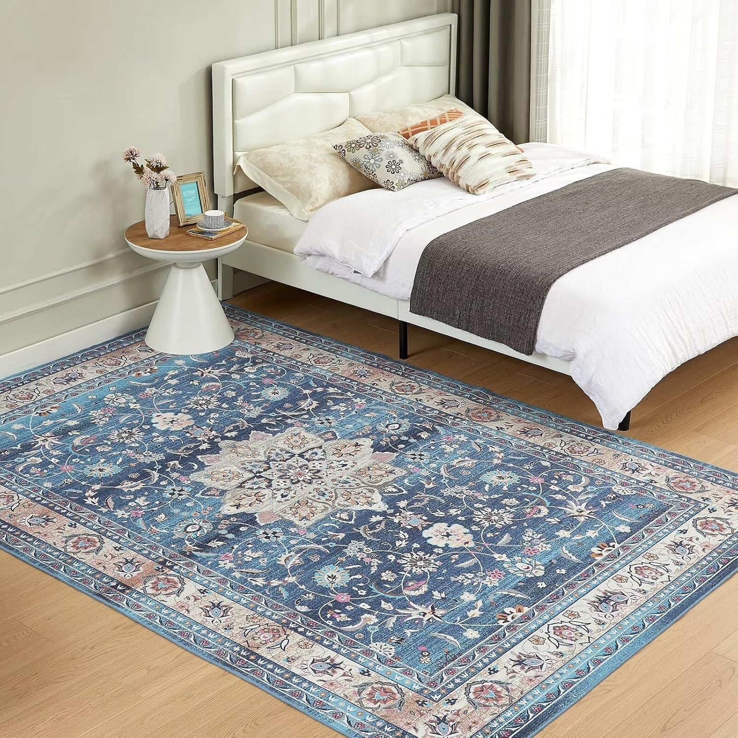 Amazon temu alfombra de sala de estar persa retrógrada alfombra de dormitorio resistente a la suciedad a prueba de polvo fácil de cuidar alfombra de suelo etiquetado