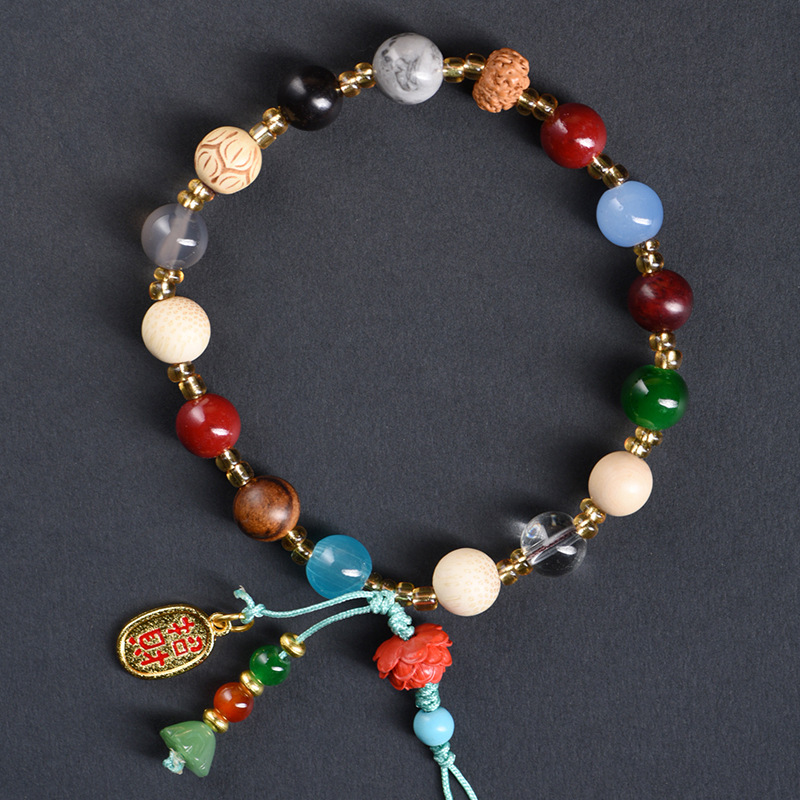 십팔자 휴대폰 스트랩 [주사 연꽃]