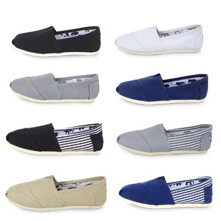 Cross-border Tom Thomas Cloth Shoes Men's and Women's Shoes Solid Color Casual Shoes Lazy One-step Slip-on Casual Cloth Shoes Single-layer Shoes