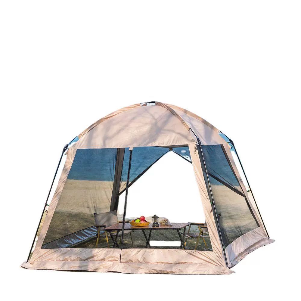 Палатка для кемпинга на открытом воздухе Wild Camp Family Family 4-8 человек Wild Shirting Cover Cusin Sky