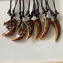 树脂蜡绳项链狼牙项链 厂家直销新款项链 热卖地摊新产品饰品货源
