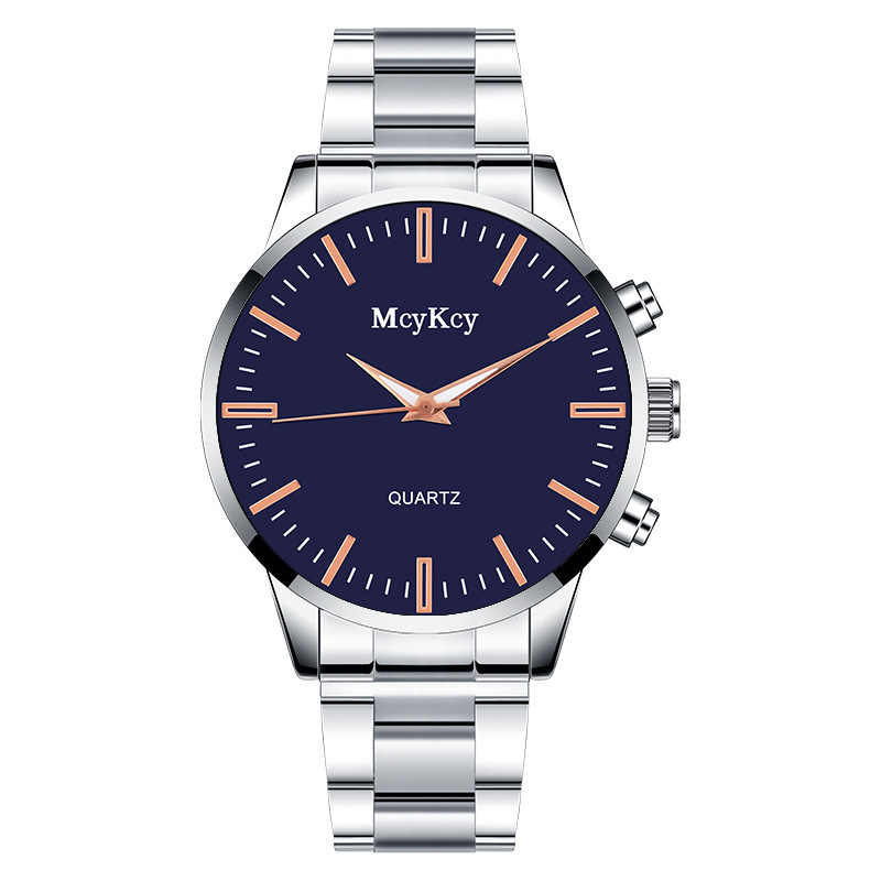 Montre mécanique non entièrement automatique en acier à quartz pour hommes, bracelet en or_voghion.com
