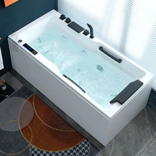 亚克力浴缸小户型成人家用独立冲浪按摩恒温加热单人泡澡浴盆民宿