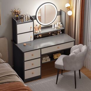 Dressing Table Master Bedroom Makeup Mirror Dressing Table Small Apartment Internet Celebrity Small Makeup Table Bedroom Modern Simple Makeup Cabinet