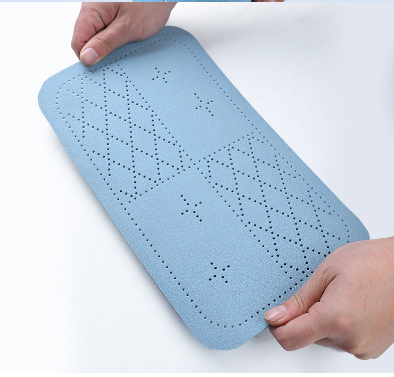 Car armrest box protective pad, breathable diamond perforated suede armrest pad, simple style car interior accessory