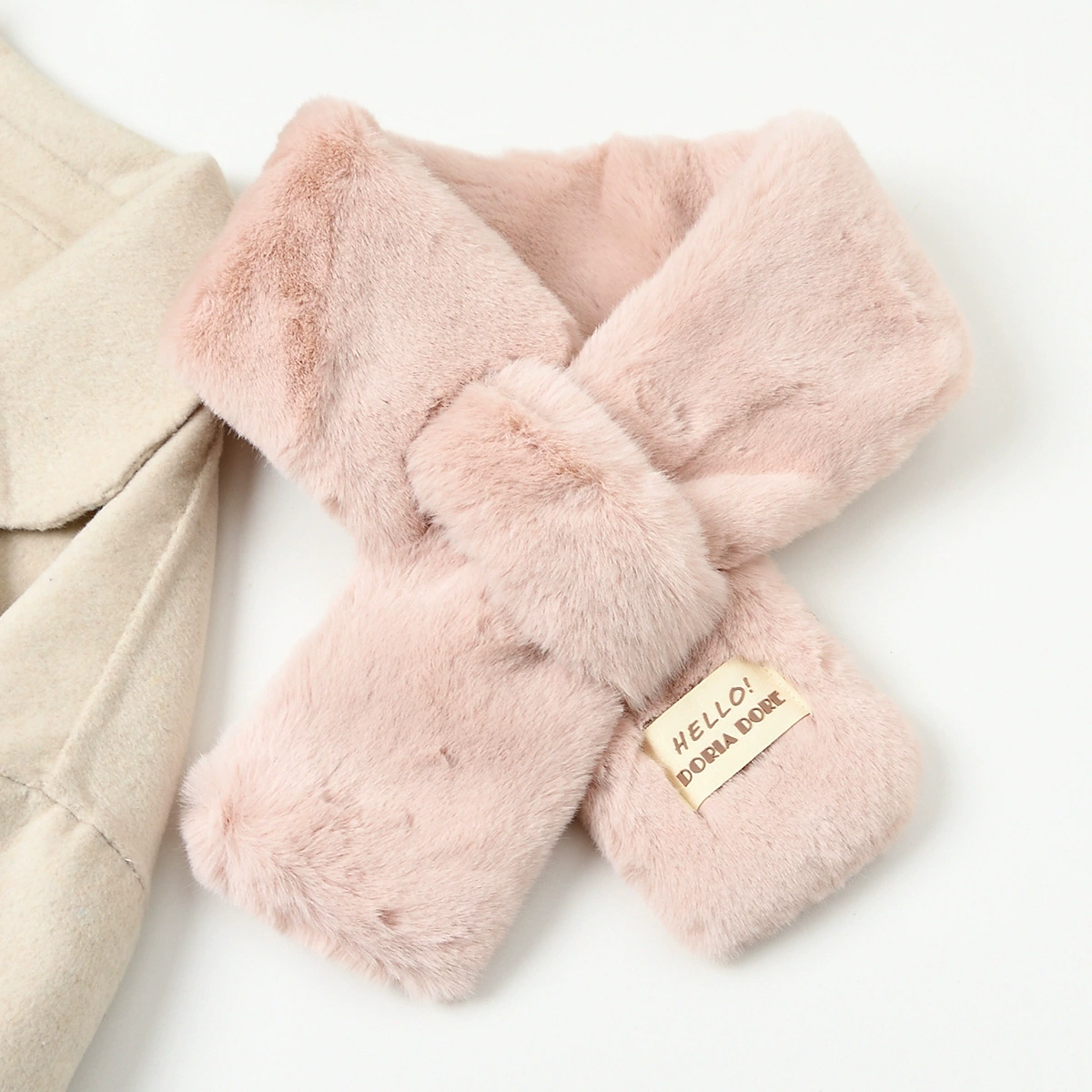 Winter universal keep warm windproof scarf, simple and elegant design, with neck protection