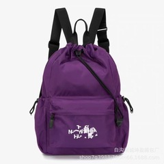 女性用北防水アウトドア旅行日常通勤ロープ付きリュックサック百塔手提げリュックサックバケツ収納バッグ