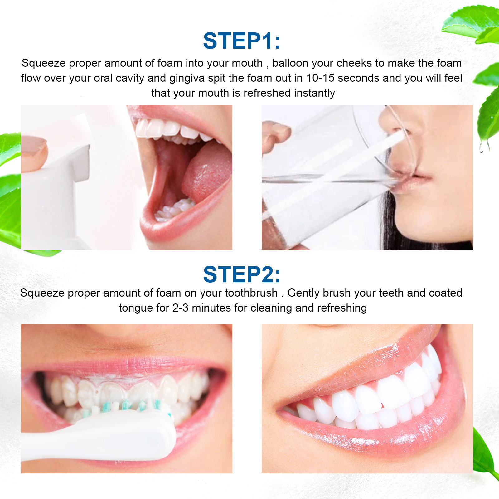 Jayswing Mousse toothpaste tartar, bad breath, beautiful teeth, portable foam toothpaste, oral cleaning_voghion.com