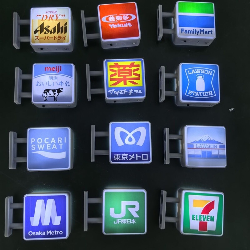 Best-Selling in Thailand: [Cat God Blessing Light Sign] Luminous Light Sign Magnetic Refrigerator Sticker Light Sign Luminous Refrigerator Sticker