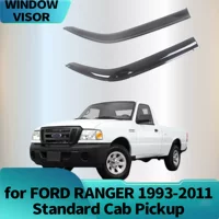 Подходит для FORD RANGER 1993-2011. Стандартные дефлекторы боковых окон, защита от дождя и солнца, усиленные.