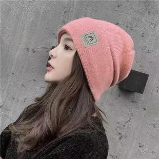 Hats for Men and Women, Winter Warm Woolen Knitted Hats, Trendy New Cotton Hats for Cycling, Velvet Men's Baotou Adults