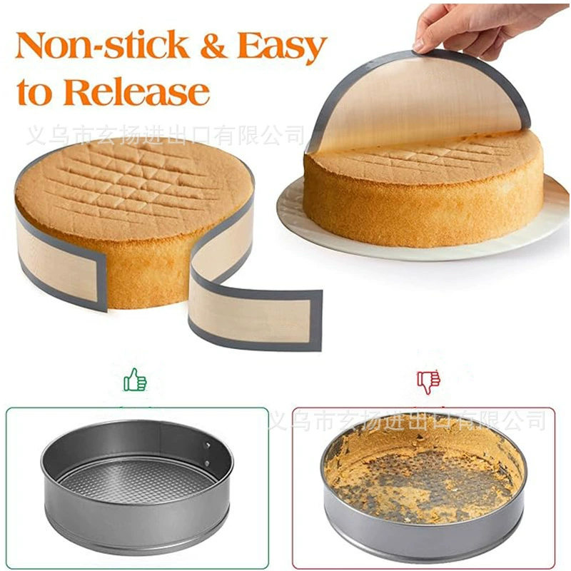 New Springform Pan Mat Food Grade Silicone Baking Mat Split Cake Baking Pan Mat High Temperature Resistant