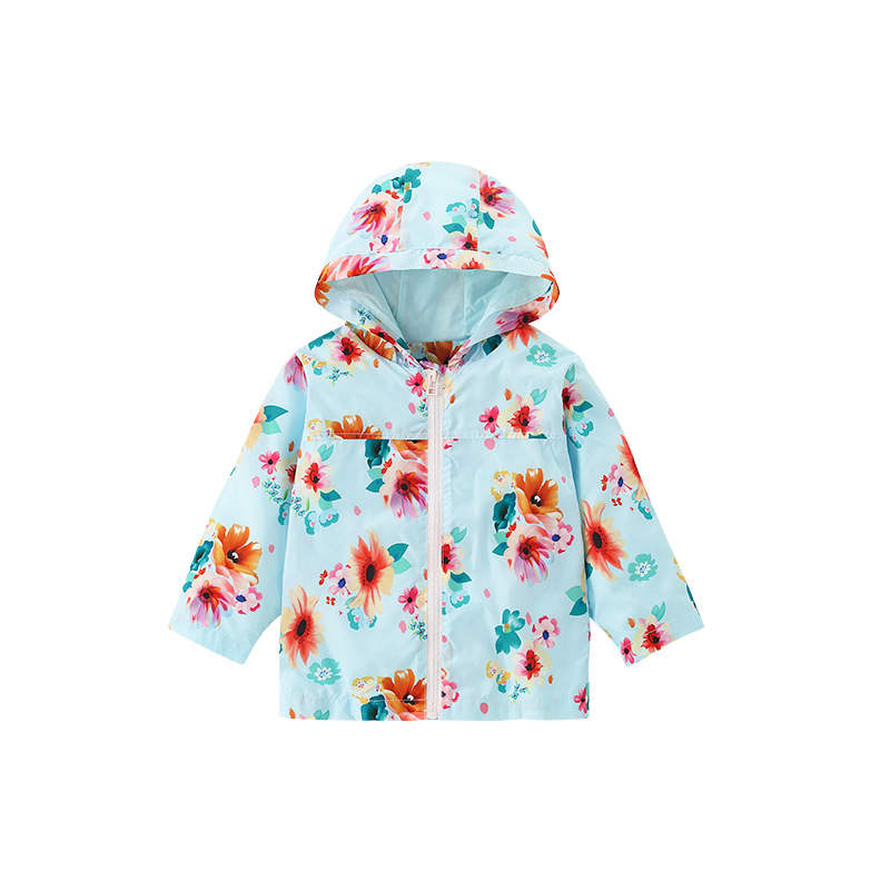 Malwee abrigo para niñas primavera y otoño cazadora para niños europeos y americanos abrigo para niña chaqueta de manga larga chaqueta con capucha cremallera camisa