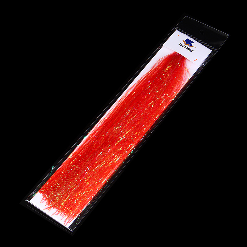 Wifreo 1mm silla brillante relieve alta reflexión correa de mosca de mar gancho material de unión 8 colores