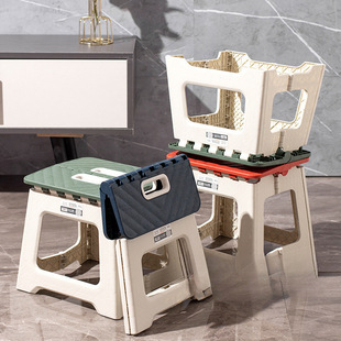 Trendy Thickened Folding Stool Outdoor Chair Bench New Model Furniture Small Simple Household Stool