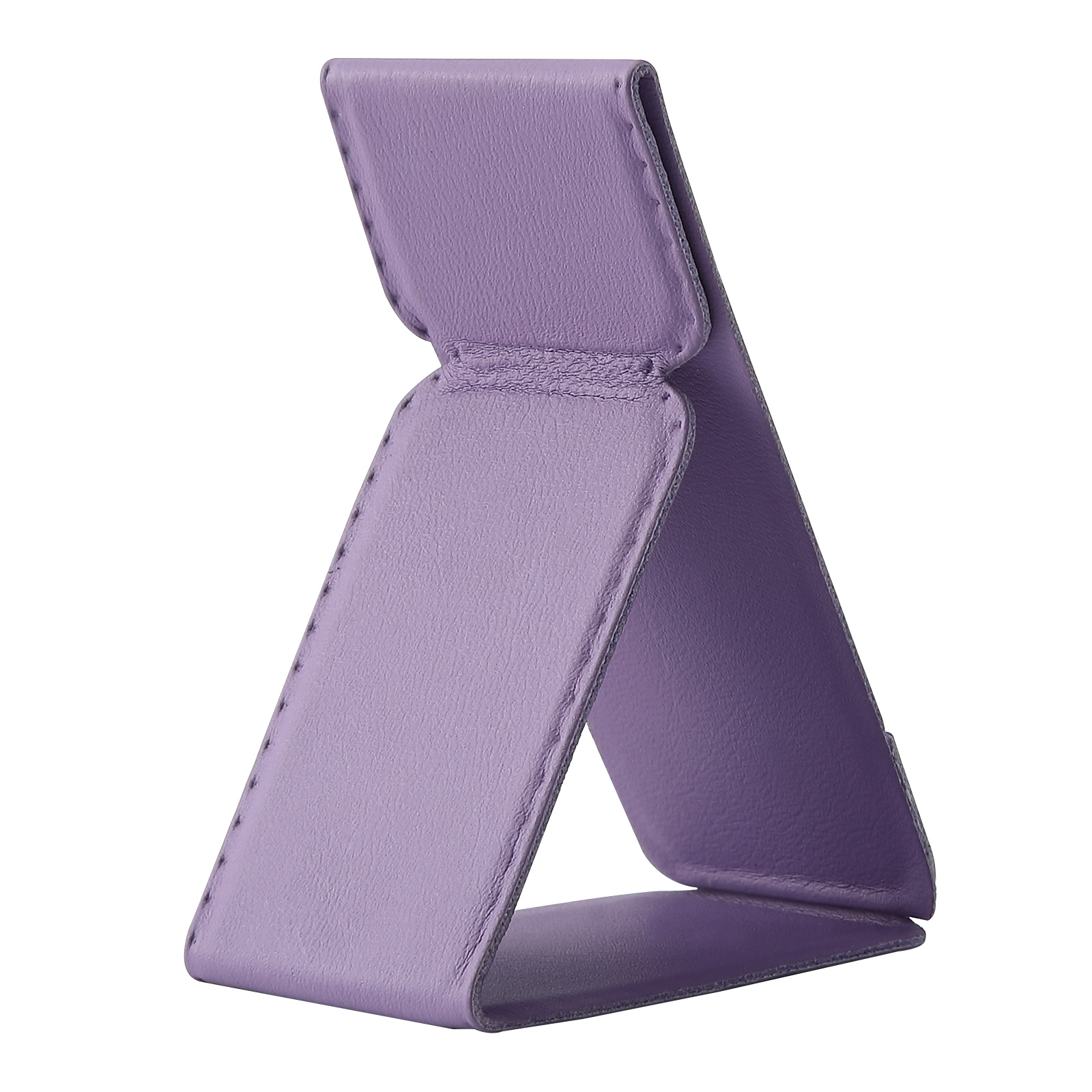 El soporte pequeño de pasta versátil es adecuado para todos los modelos de teléfonos móviles. Soporte de teléfono móvil de cuero PU con patrón de manzana magnético plegable