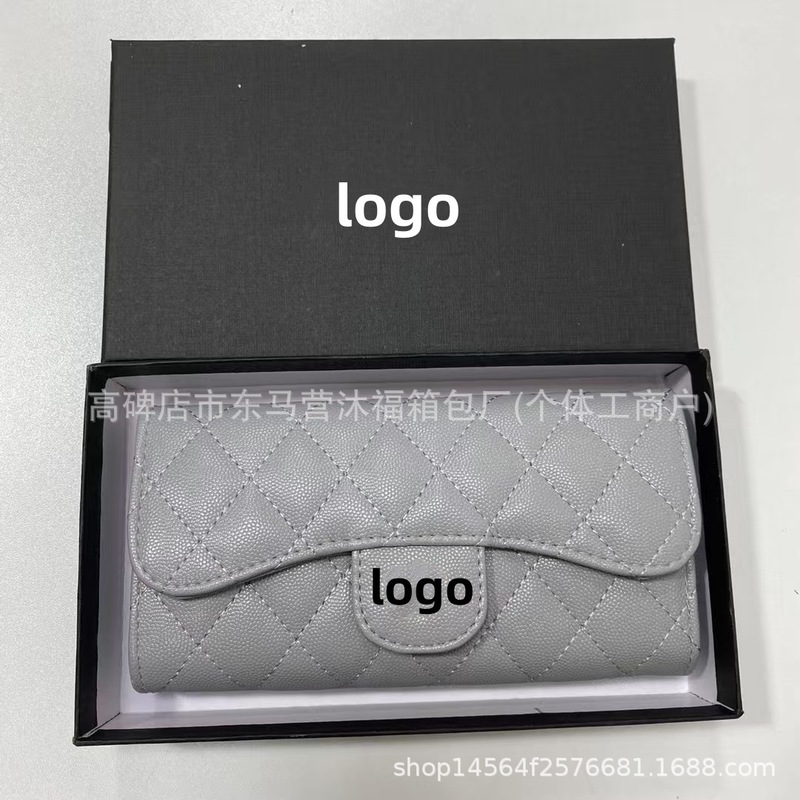 クロスボーダー人気財布高品質Xiaoxiang CF長財布キャビアビッグブランド財布クラッチバッグマルチカードスロット|undefined