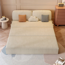 科技绒布沙发床两用折叠小户型客厅卧室家用网红款多功能坐卧收纳