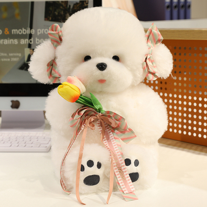 Yiwang 深い愛情とかわいいクリエイティブなぬいぐるみビションフリーゼ人形テディベア枕高価値人形|undefined