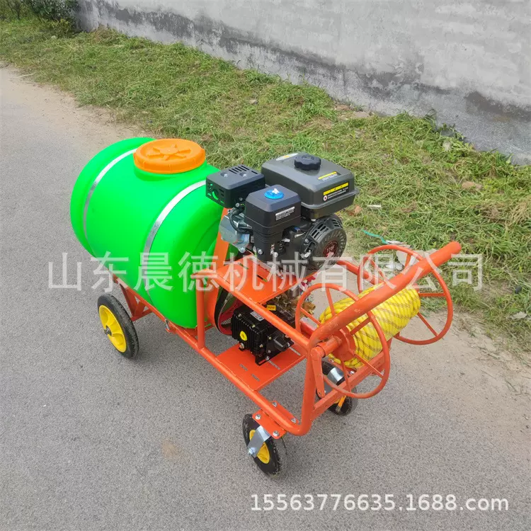 柴油手推喷雾消毒机 小型汽油喷药机远射程打药机