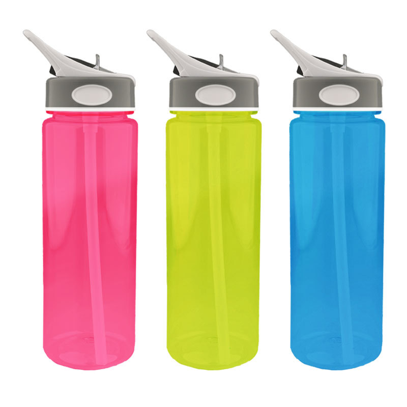 Taza espacial deportiva de alumno con paja de agua de plástico hervidor de agua de gran capacidad taza de agua al aire libre con mango al por mayor