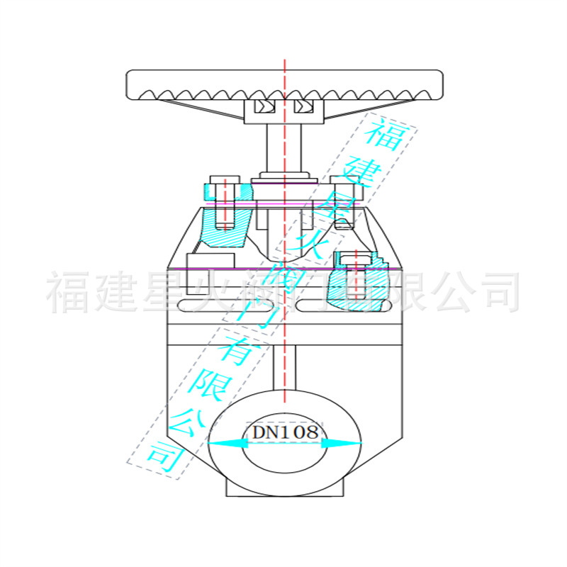 沟槽暗杆闸阀 球墨铸铁 沟槽闸阀108  沟槽闸阀159 沟槽闸阀168