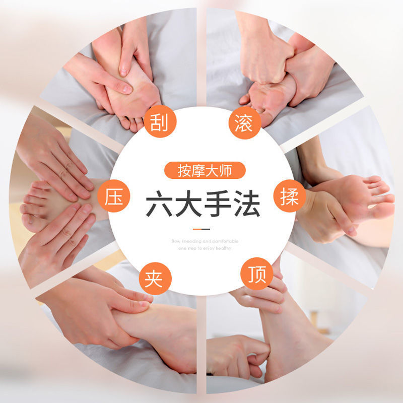 Foot massage machine with full automatic foot and leg massage, home use acupressure foot bottom foot heating foot massage device