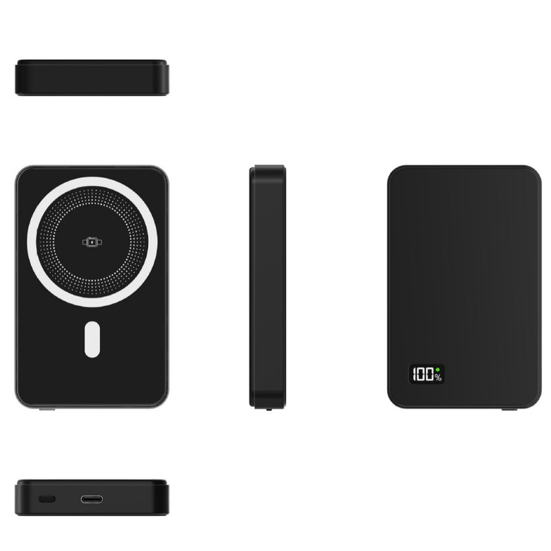 Customized Magsafe Magnetic Wireless Power Bank, Mobile Phone, Earphones, Watch, Three-In-One Wireless Fast Charging Power Bank Customized Magsafe Magnetic Wireless Power Bank, Mobile Phone, Earphones, Watch, Three-In-One Wireless Fast Charging Power Bank