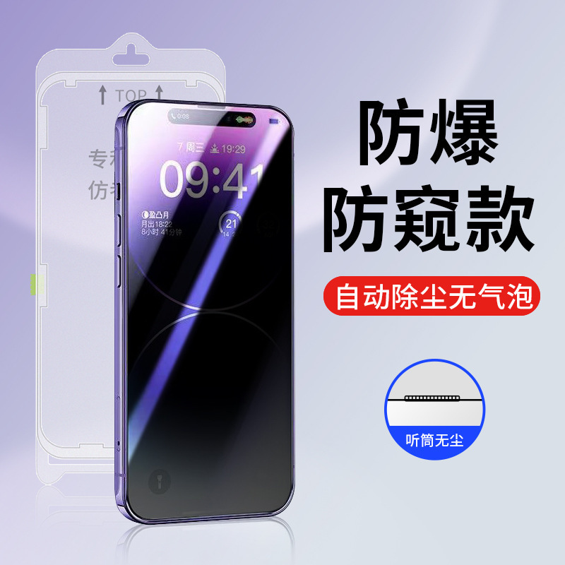 Privacy screen protector (requires use with a reusable cleanroom application kit)