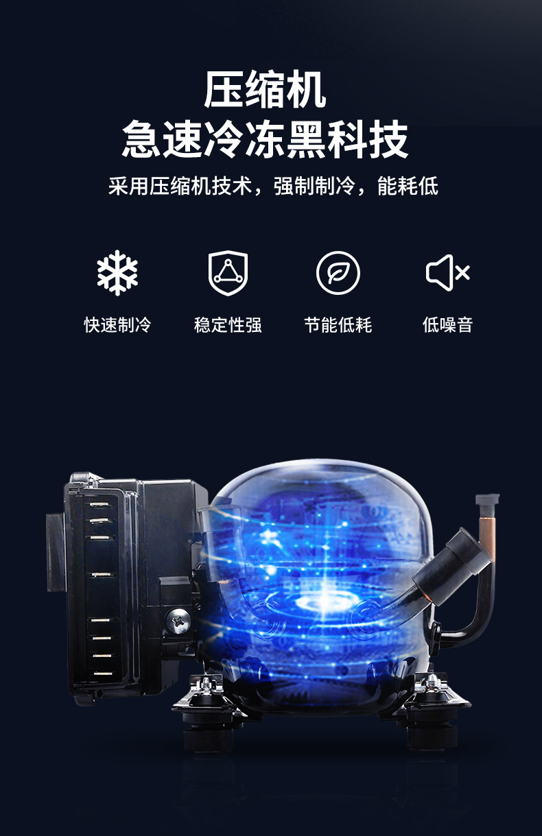 Ice Tiger Compressor Car Refrigerator Car Home Dual-use Refrigeration 12v24v Portable EZGW41 Dormitory Small Refrigerator