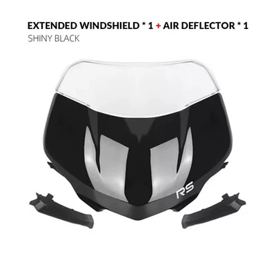 Suitable for Triumph Street Triple 765Rs Moto2 2023-Front Windshield Windshield Deflector Accessories (Motorcycle front windshield) - glossy-black