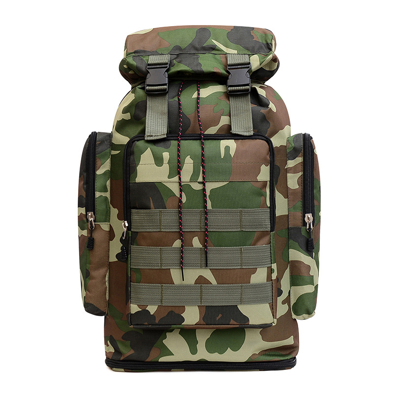 70L bolsa de montañismo de camuflaje impermeable de gran capacidad mochila táctica de ocio deportes al aire libre senderismo mochila