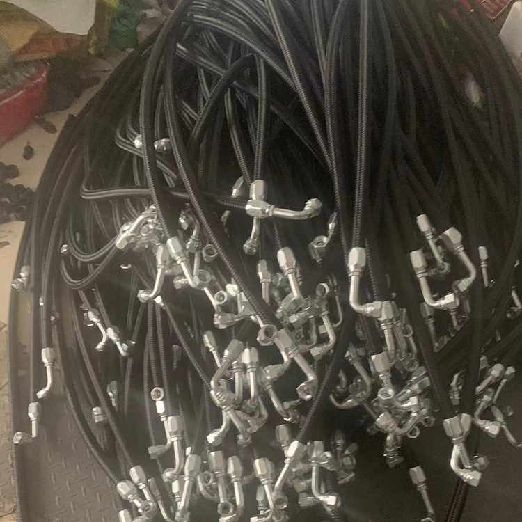 抗高温液压油管总成 鑫泽 钢丝编织缠绕橡胶管