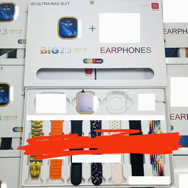 I20 ultra maxsuit reloj inteligente traje 10 IN1 traje Correa reloj funda protectora 5 generación auriculares