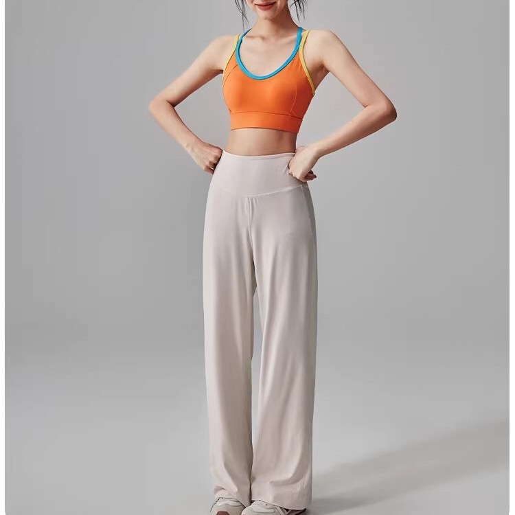 American New Industry Loose Straight-Leg Pants with Drape Effect, Slimming High-Waisted Running Training Breathable Yoga Pants for Autumn