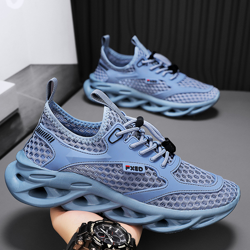 Zapatos de río arriba, zapatos de vadeo, nueva tendencia de verano, suela gruesa deportiva, transpirable, malla hueca, zapatos de papá para jóvenes