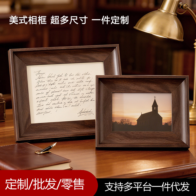 Vintage Photo Frames of Any Large Size, Empty Frame Puzzle Outer Frame for Wall Hanging A3 A4 4K 20inch Poster Wall Hanging Display Stand