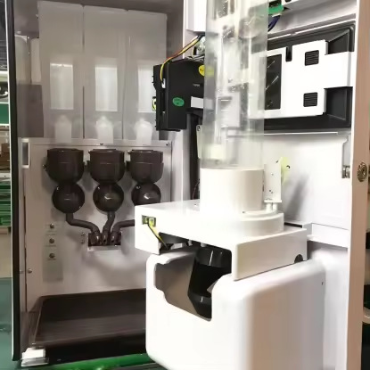 Máquina expendedora de café que CF-8703BS monedas con pantalla de siete pulgadas Máquina de café italiana semiautomática con una tecla