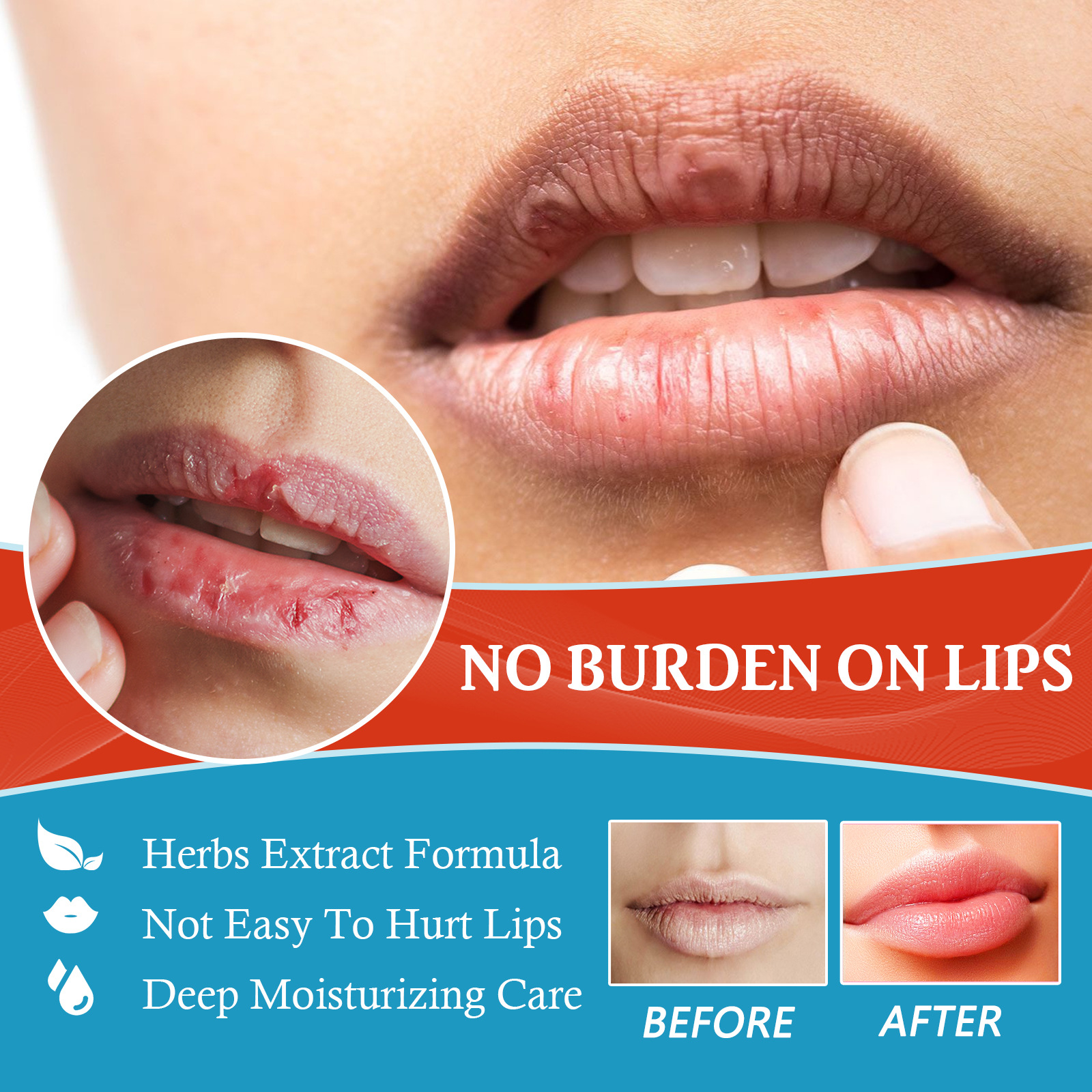 OUHOE Repair Moisturizing, Anti drying, Cracking, Removing Dead Skin, and Fading Lip Lines Care Cream_voghion.com