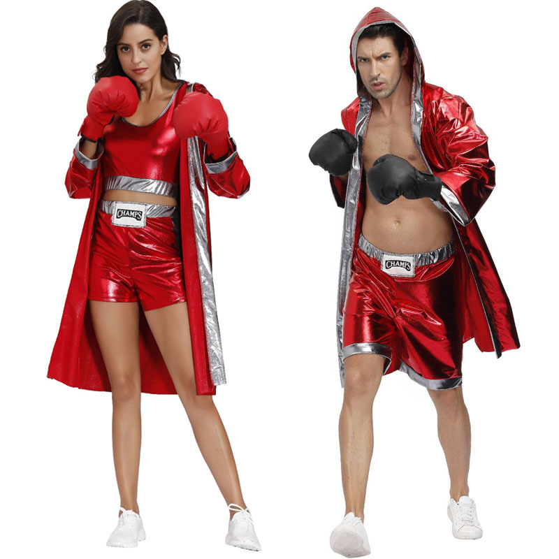 Halloween Men's and Women's Suit Couple Retro 70 s European and American Disco Hippie Ball Show Adult