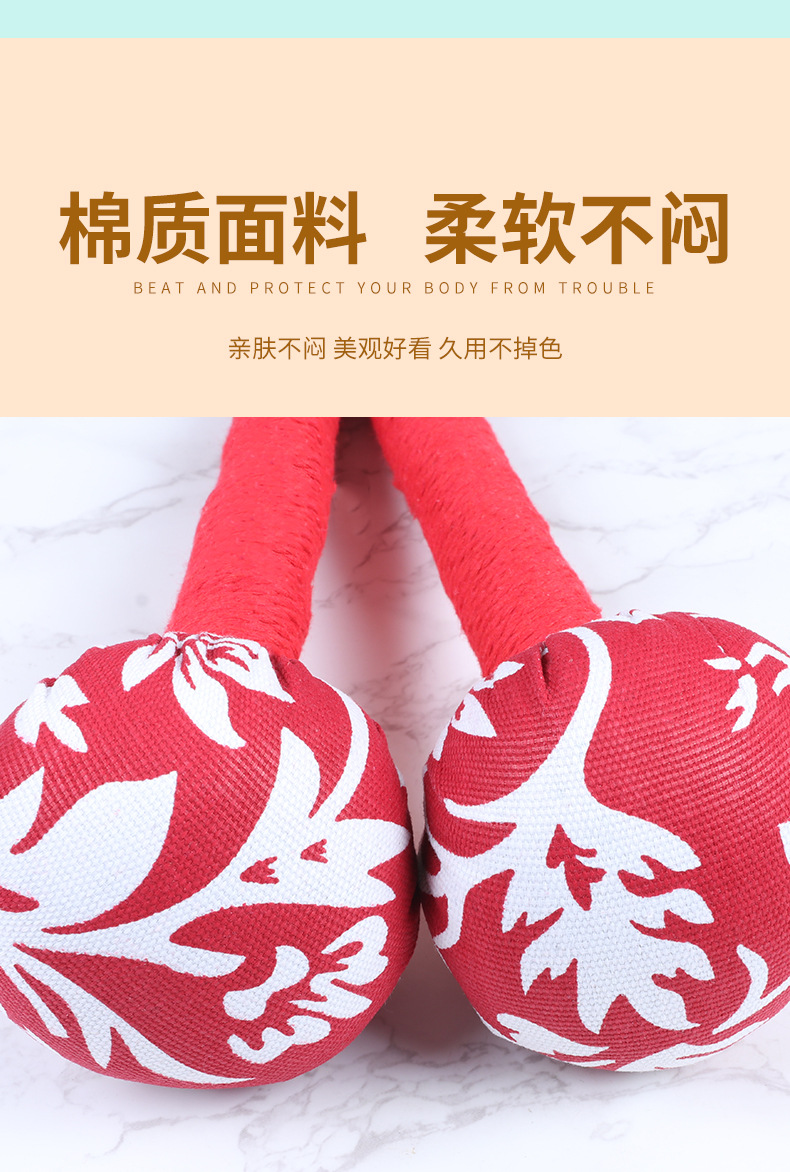 Handmade Moxa Leaf Hammer Ai Cao Chui 20cm Herbal Massage Stick for Wellness Tapping quality and texture