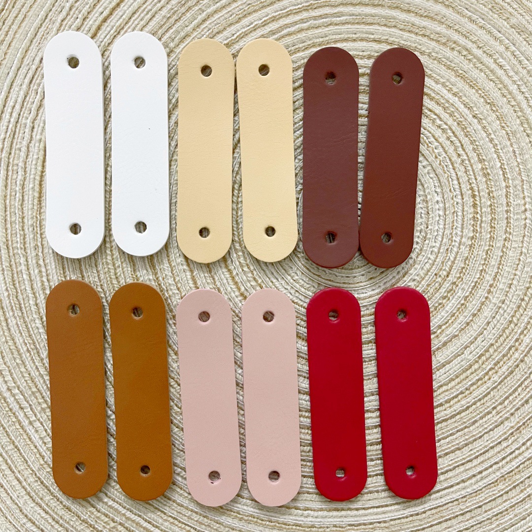 pu皮革扣件皮片服饰装饰扣礼盒盖扣带包包提手包带diy宽肩带配件