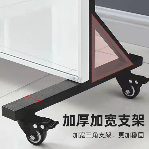 3L movable dance mirror home dance mirror full body floor mirror yoga fitness dance large mirror with wheels
