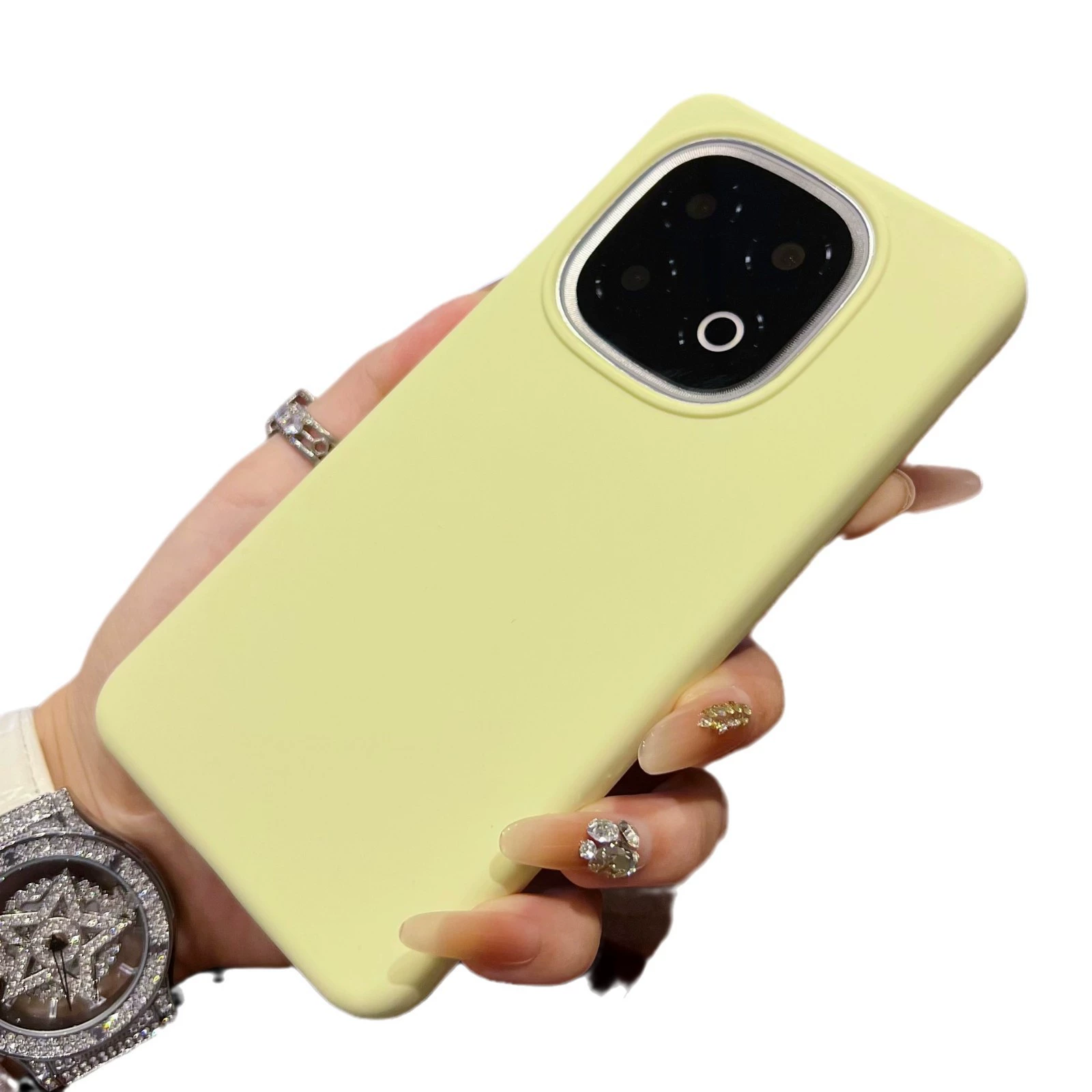 Чехол для Iqoo13, новый жидкий силикон vivoiqoo12pro, простота цвета, единый без защиты от падений